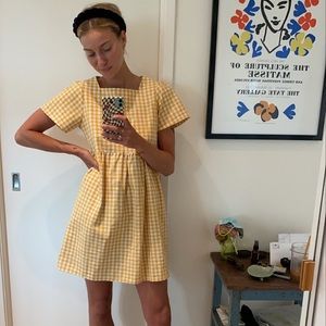 Yellow Gingham Dress